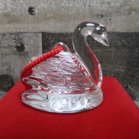 Waterford Crystal 12 Days Of Christmas Day 7 Seven Swans Swimming - Picture 5 of 7